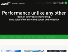 Tablet Screenshot of jinkosolar.us