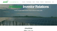 Desktop Screenshot of ir.jinkosolar.com